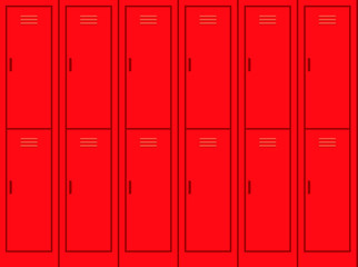 Lockers wall pattern
