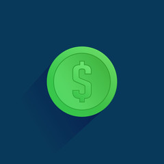 Dollar penny coin icon