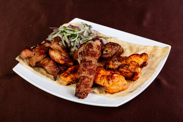 Mix shashlik plate