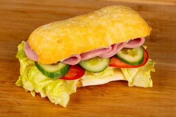 Panini with ham