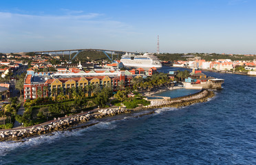 Downtown of Willemstad, Curasao, ABC