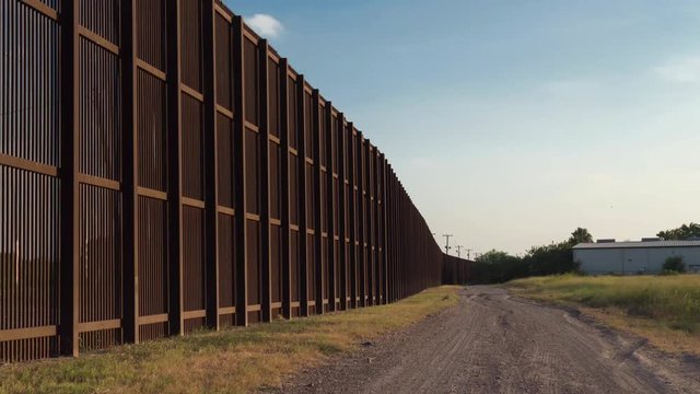 Sun Setting Near US-Mexico Border