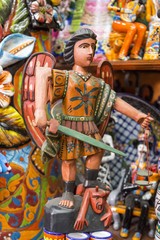 Obraz premium Crafts in typical Mexican market.