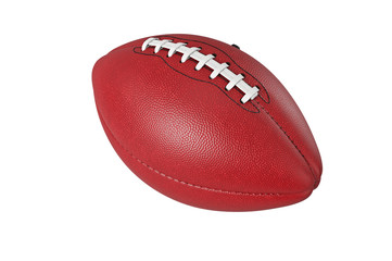 Football american, leather red brown ball sport. 3D rendering
