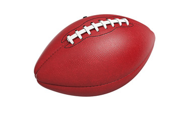 Football american, leather ball equipment. 3D rendering