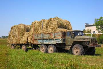 transportation of hay in rural areas