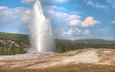 Yellowstone is a Popular National Park in Montana, Wyoming, and Idaho