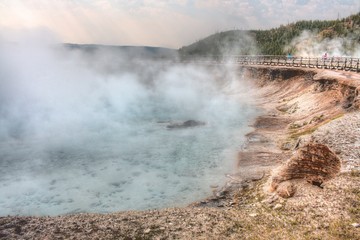 Yellowstone is a Popular National Park in Montana, Wyoming, and Idaho