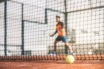 Man playing padel