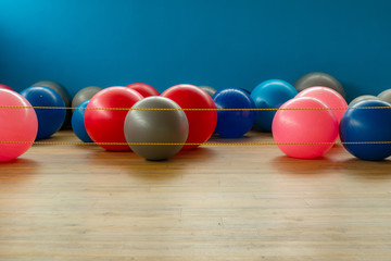 Colorful exercise balls