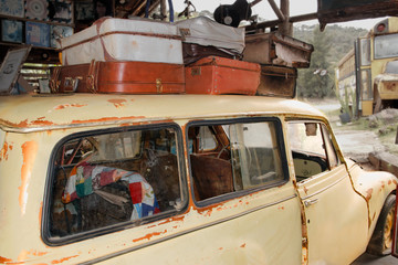 Automotive scrap of a Vemaguet, produced by the Vemag automotive industry between 1958 and 1967.