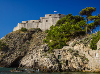 Fototapeta na wymiar Overview to the old town of Dubrovnik, Croatia.