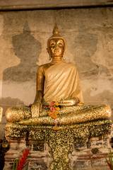 Ancient buddha statue in Thailand.