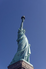 Fototapeta premium Statue of Liberty on a hot summer day