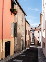 Enge Gasse in Corps, Frankreich