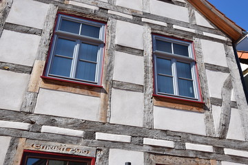 Sanierte Fachwerkfassade