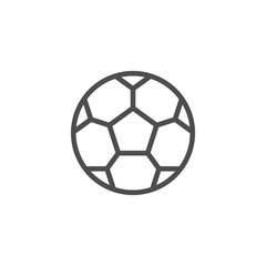 Fototapeta premium Soccer ball line icon