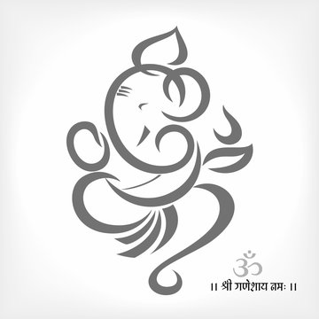 Line Art Ganesha SVG Cut file by Creative Fabrica Crafts · Creative Fabrica