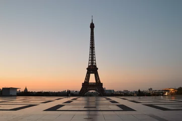 Foto op Canvas Eiffel Tower at sunrise. © mshch