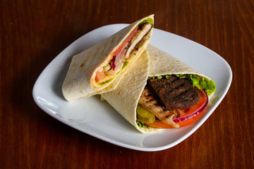 Pita with beef