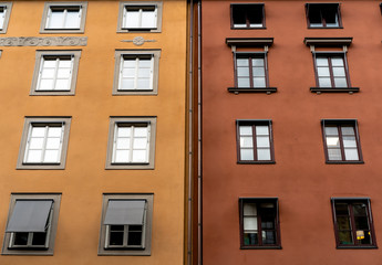 Washed out yellow and red