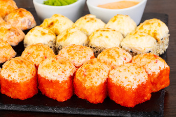 Delicious sushi roll