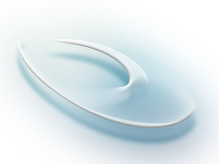 Abstract blue Transparent circles logo sign