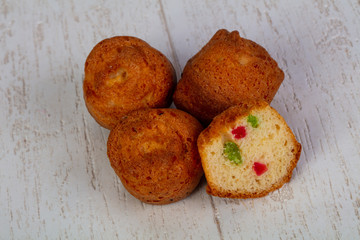 Sweet baked muffins