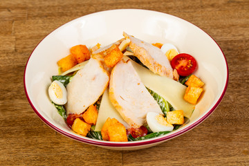 Caesar salad with chicken