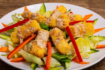 Fried tofu cheese