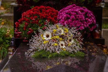 flower decoration at All Saint Day