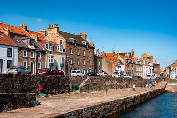 Sleepy village of Cellardyke, Fife.