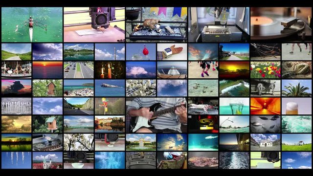 Television Production Technologies Concept as a Video Wall Background, 4K video