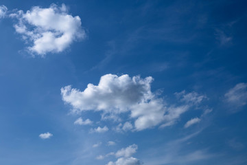Naklejka na ściany i meble white cloud in the blue sky