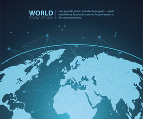 World modern background