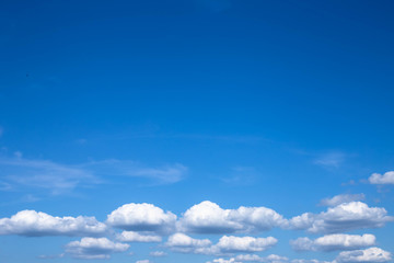 white cloud in the blue sky