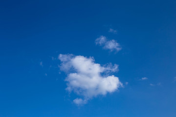 white cloud in the blue sky