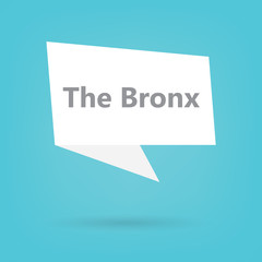 The Bronx word on a speech bubble- vector illustration