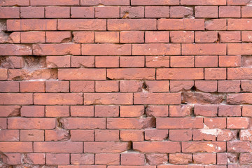 red brick wall texture grunge background