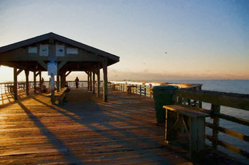 Atlantic Ocean Sunrise in Myrtle Beach South Carolina