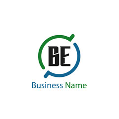 Initial Letter BE Logo Template Design