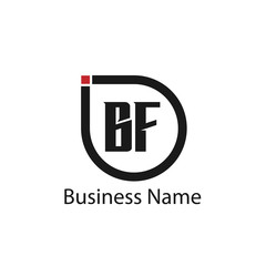 Initial Letter BF Logo Template Design