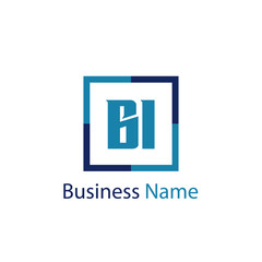 Obraz premium Initial Letter BI Logo Template Design