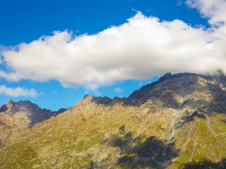 The mountains in the Georgia of autumn, Kazbegi