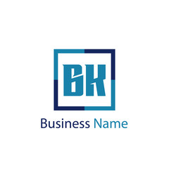 Obraz premium Initial Letter BK Logo Template Design