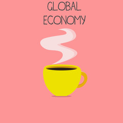 Conceptual hand writing showing Global Economy. Business photo text System of industry and trade around the world Capitalism.