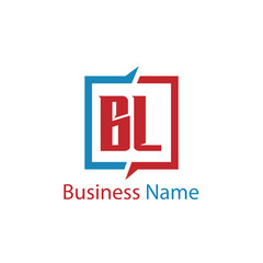 Initial Letter BL Logo Template Design