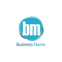 Initial Letter BM Logo Template Design