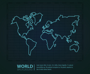 Naklejka premium World modern background
