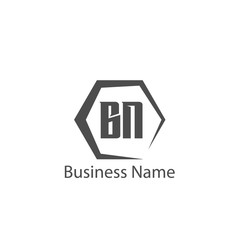 Initial Letter BN Logo Template Design